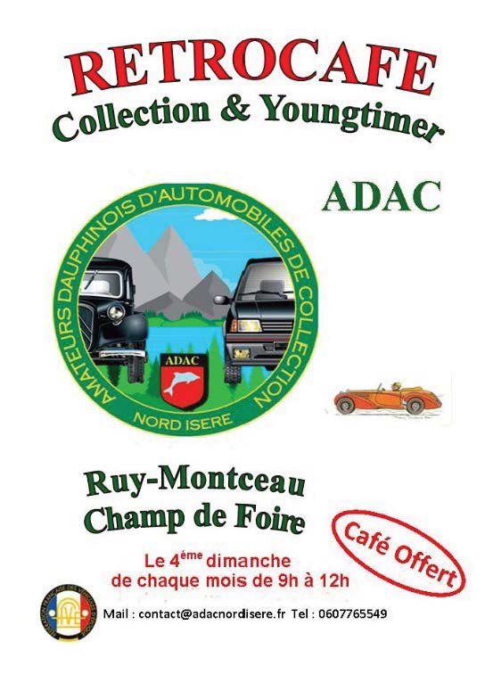 Rétro café de l'Adac tous les 4ème dimanche du mois à Ruy-Montceau